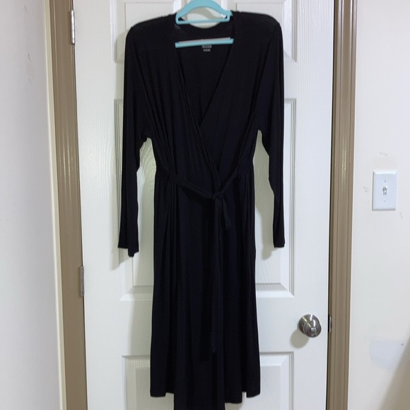Bump in the Night Women’s Black Maternity bath robe size 2X - Picture 7 of 8
